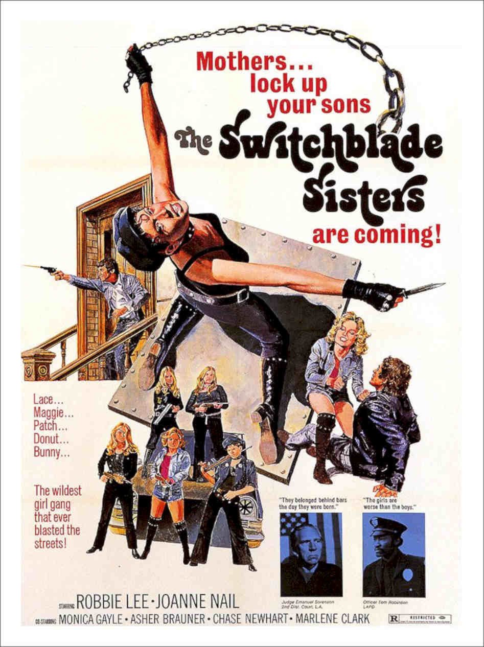 Switchblade Sisters Vintage Retro Advert Poster A4 Photo Print