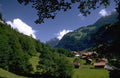 Switzerland Alpine Village Chalets A4 Photo Print