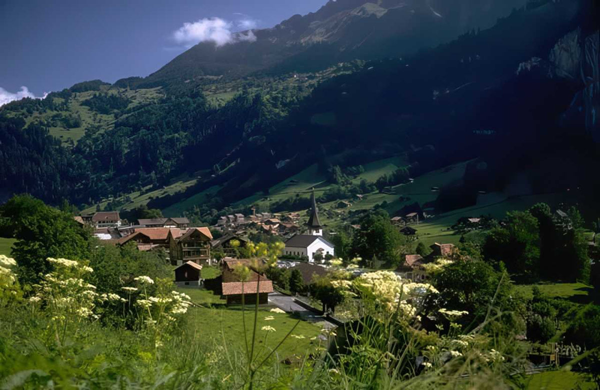 Switzerland Alpine Village Switzerland 1 A4 Photo Print