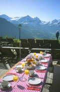 Switzerland Mountain Table Breakfast A4 Photo Print