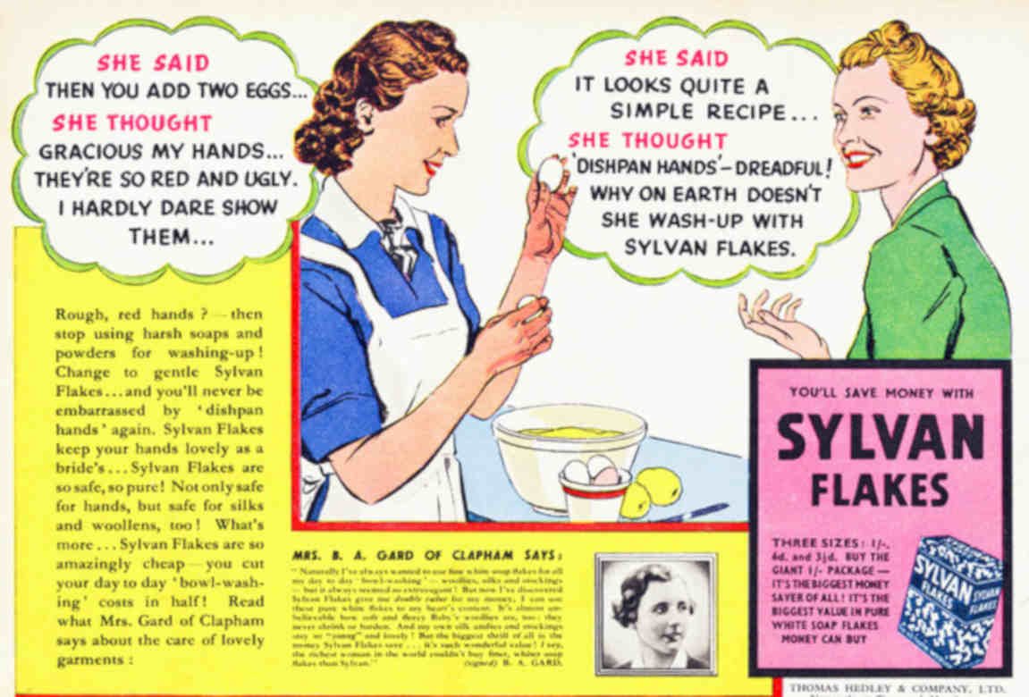 Sylvan Flakes Soap Vintage Retro Advert Poster A4 Photo Print