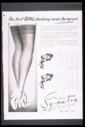 Symetra Stockings Legs 1940s Vintage Retro Advert Poster