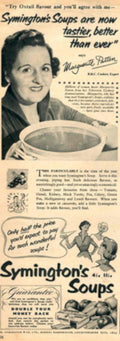 Symingtons Soup Oxtail 1950s Vintage Retro Advert Poster
