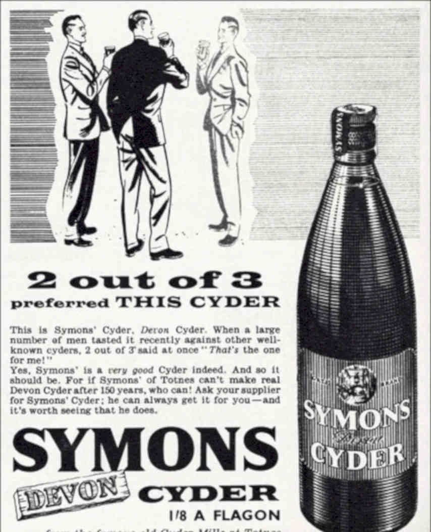 Symons Devon Cider Vintage Retro Advert Poster A4 Photo Print
