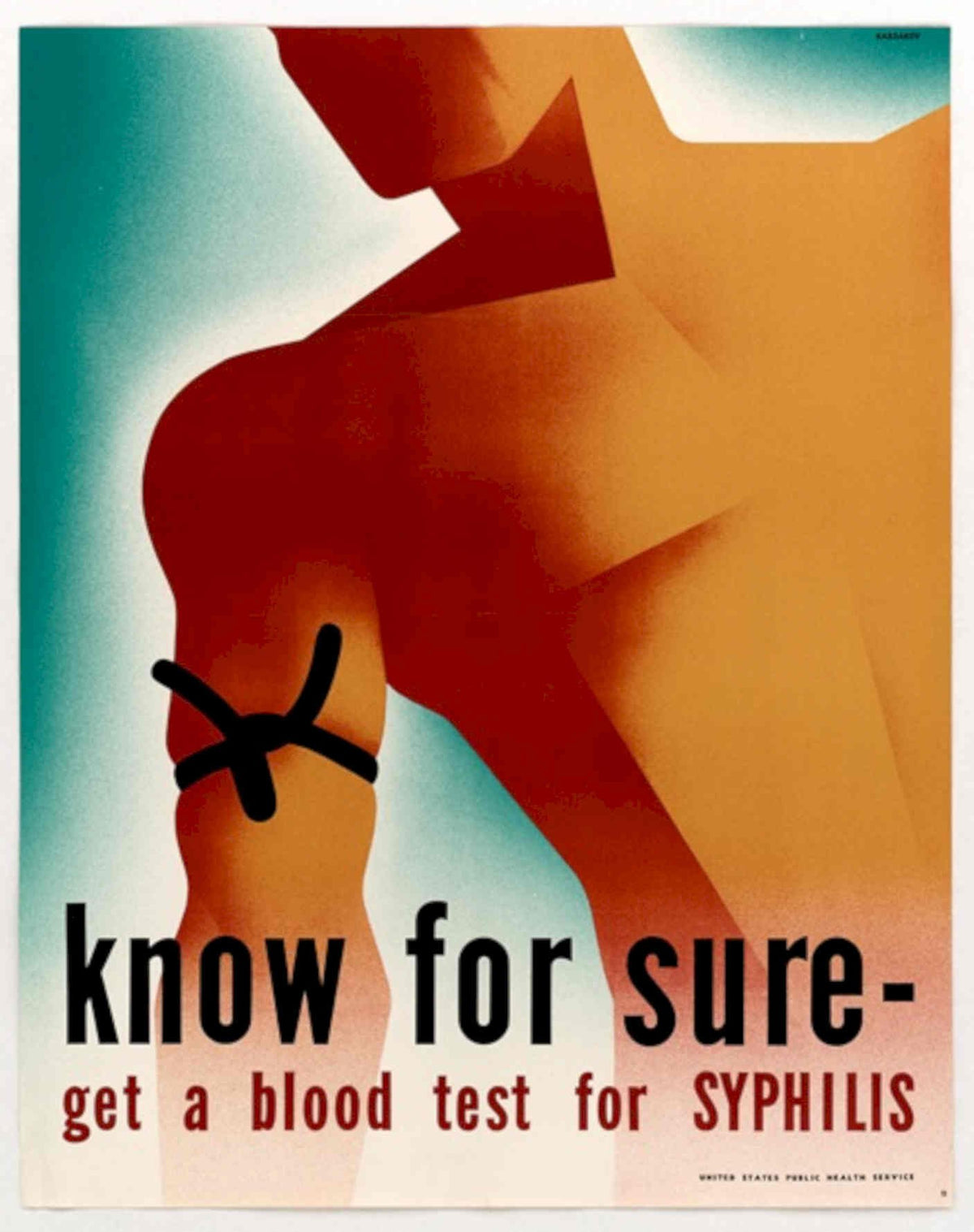 Syphilis Back Test American World War II Advert Poster