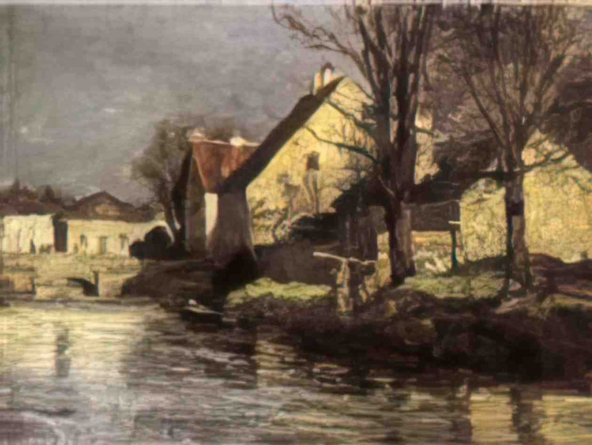 T C Steele canal schlessheim 1884 Art A4 Photo Print
