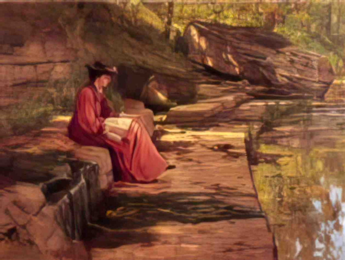 T C Steele daisy by the river 1891 Art A4 Photo Print
