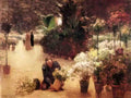 T C Steele flower mart 1890 Art A4 Photo Print