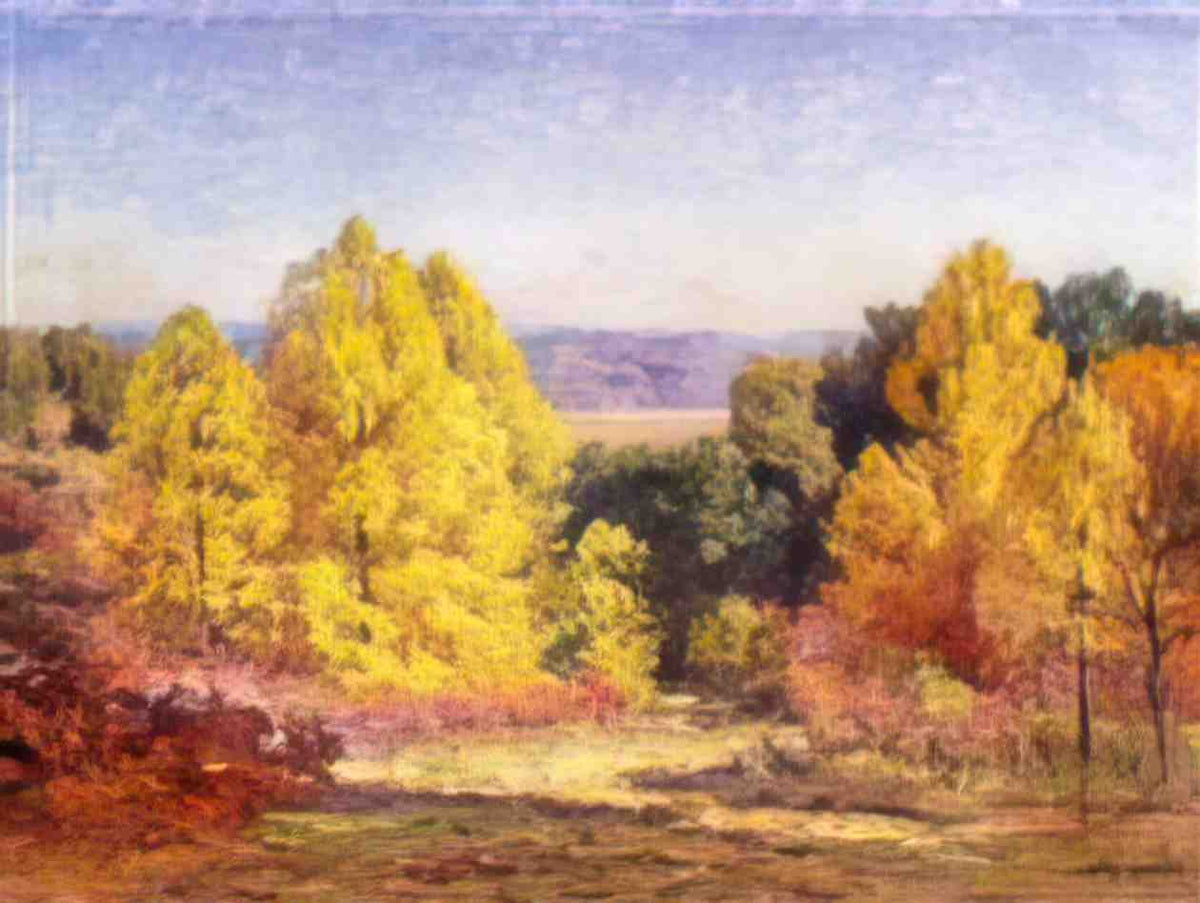 T C Steele the poplars 1914 Art A4 Photo Print