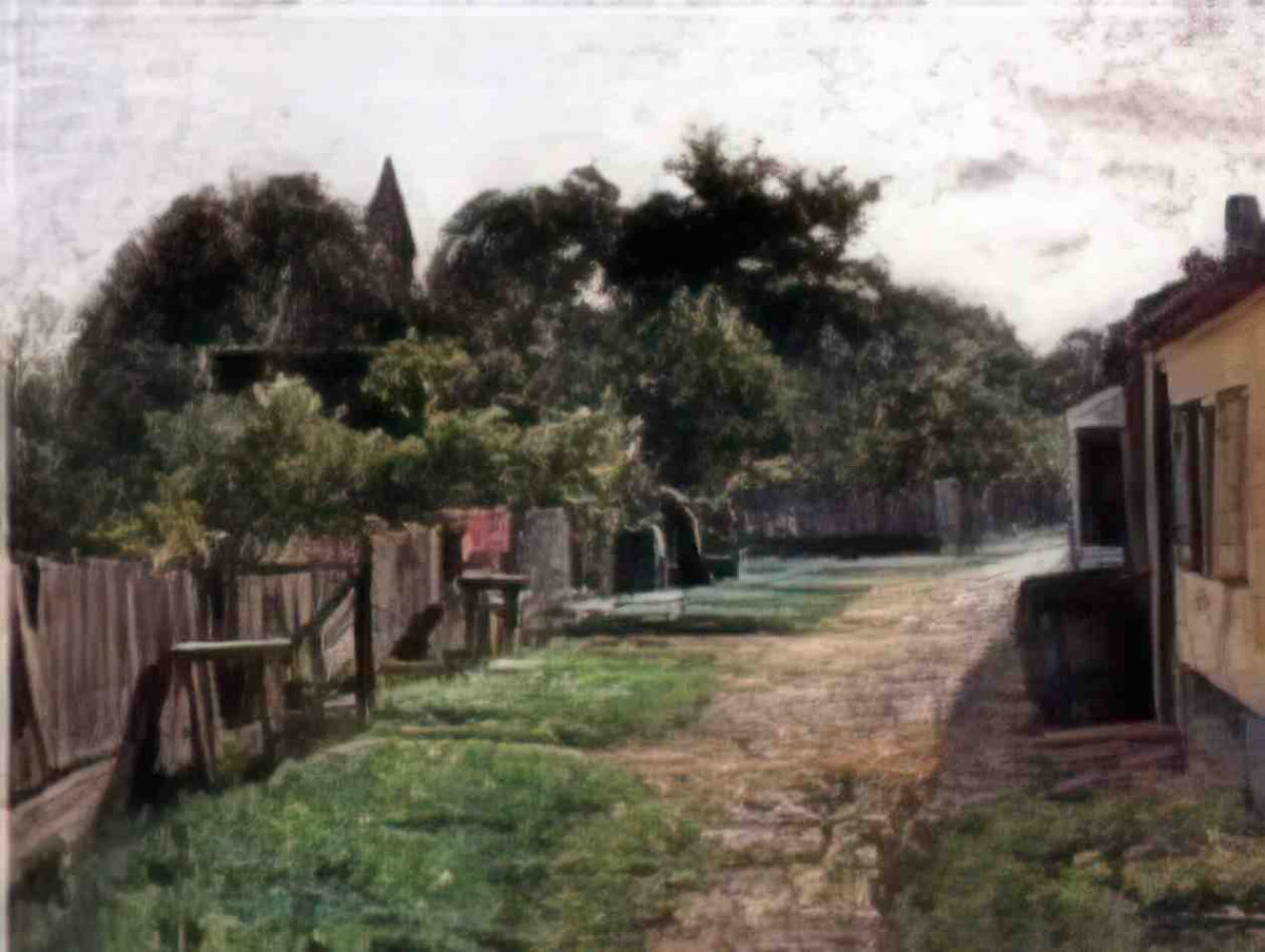 T C Steele village scene 1 Art A4 Photo Print