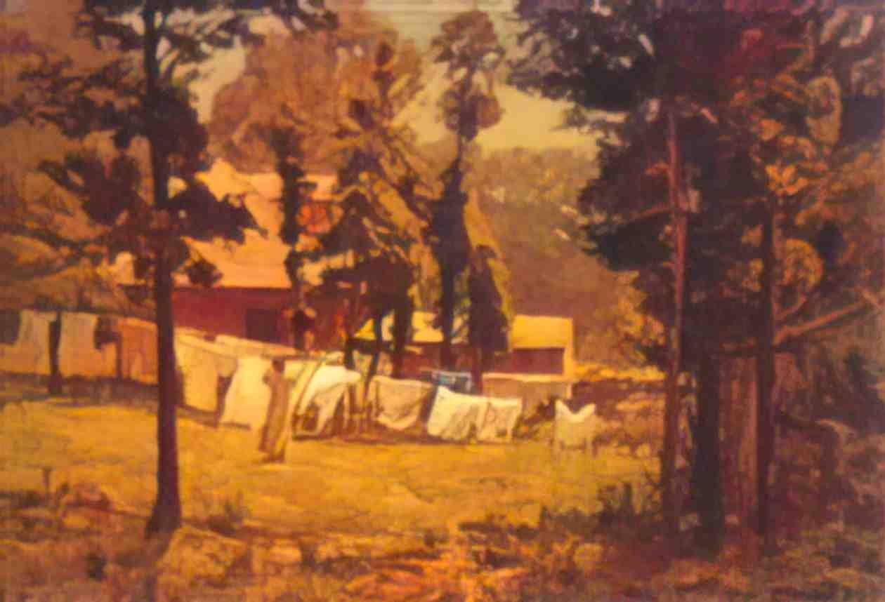 T C Steele weekly wash Art A4 Photo Print