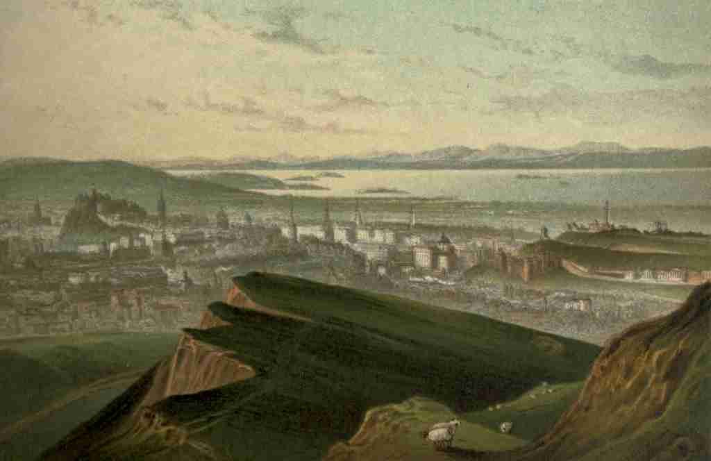 T Nelson & Sons Souvenir of Scotland 1897 Edinburgh from Arthurs Seat A4 Photo Print