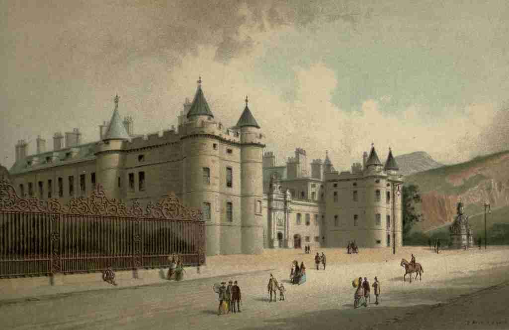 T Nelson & Sons Souvenir of Scotland 1897 Holyrood Palace A4 Photo Print