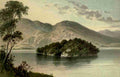 T Nelson & Sons Souvenir of Scotland 1897 Loch Katrine Ellens Isle A4 Photo Print