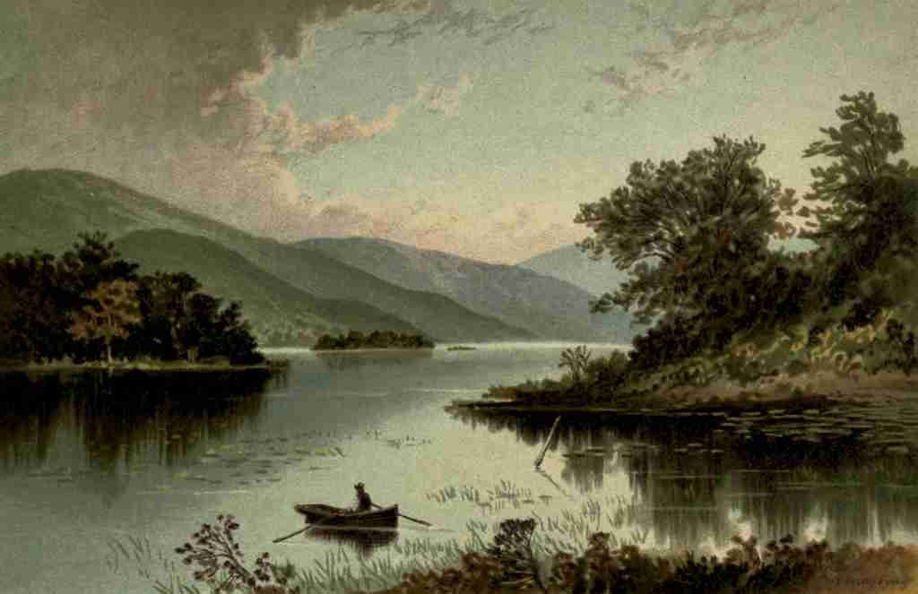 T Nelson & Sons Souvenir of Scotland 1897 Loch Lomond Luss Straits A4 Photo Print