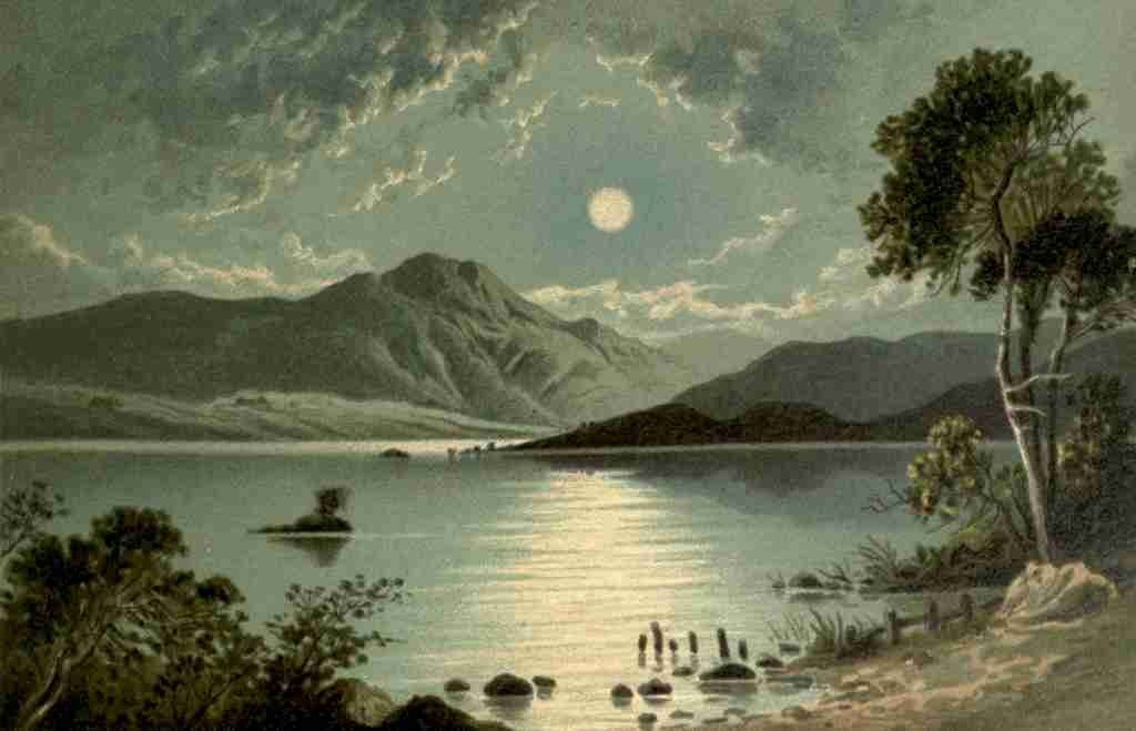 T Nelson & Sons Souvenir of Scotland 1897 Loch Vennachar A4 Photo Print