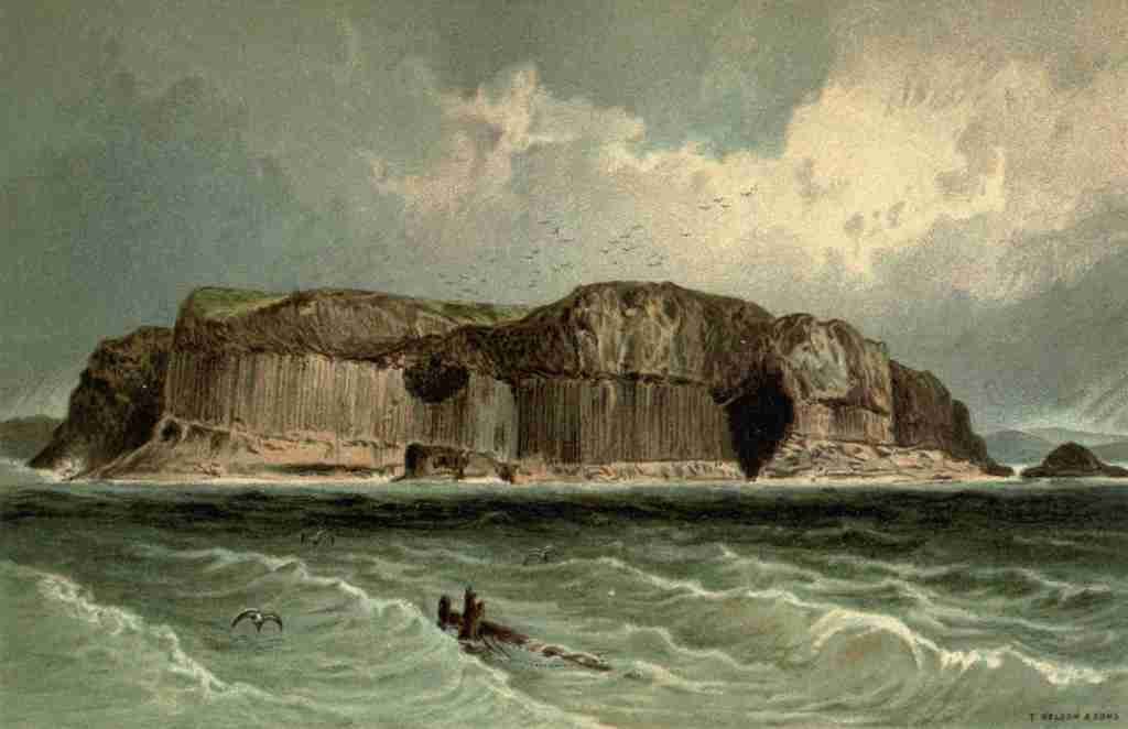 T Nelson & Sons Souvenir of Scotland 1897 Staffa A4 Photo Print