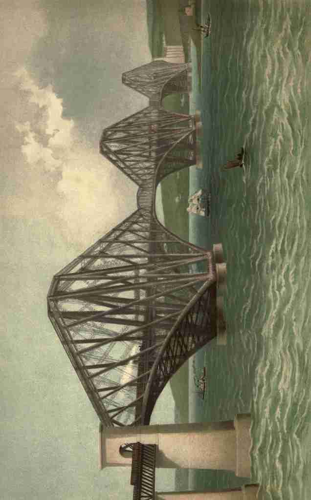 T Nelson & Sons Souvenir of Scotland 1897 The Forth Bridge A4 Photo Print