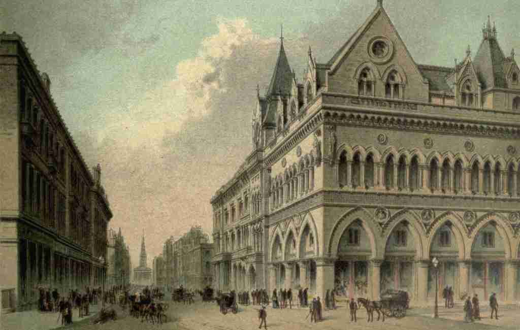 T Nelson & Sons Souvenir of Scotland 1897 The Stock Exchange Glasgow A4 Photo Print