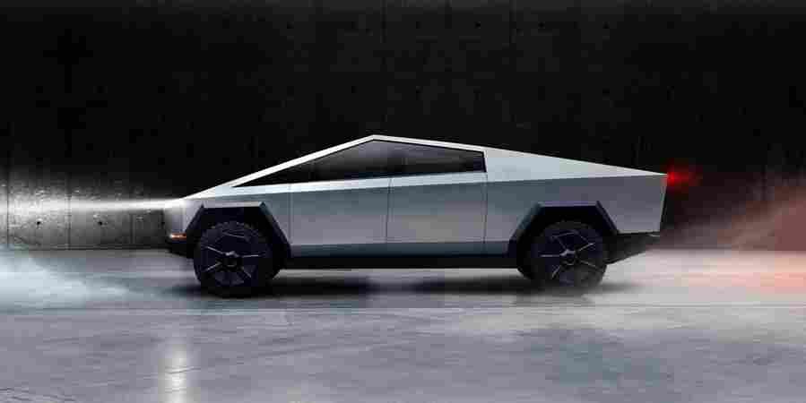 TESLA MOTORS Cybertruck 6698 2 Car A4 Photo Print