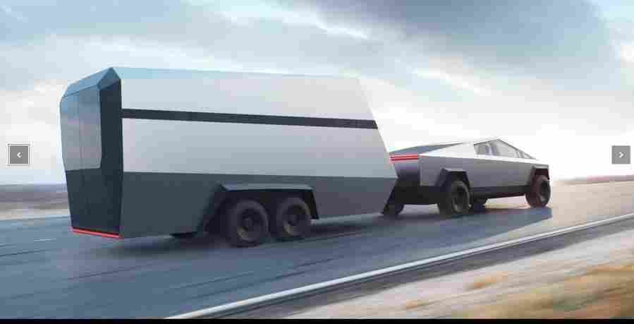 TESLA MOTORS Cybertruck 6698 6 Car A4 Photo Print