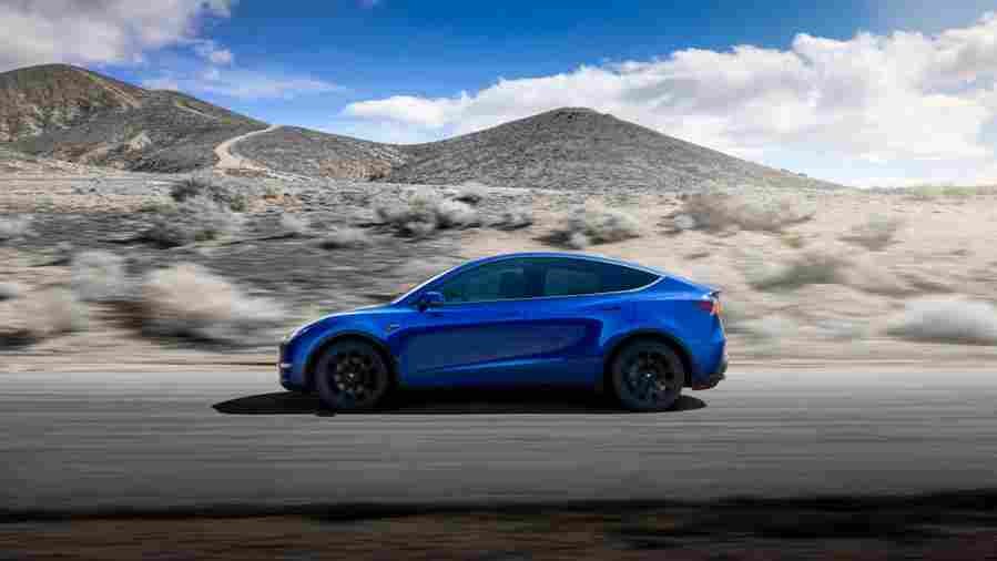 TESLA MOTORS Model Y 6539 3 Car A4 Photo Print