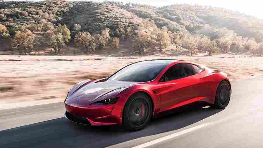 TESLA MOTORS Roadster 6176 3 Car A4 Photo Print