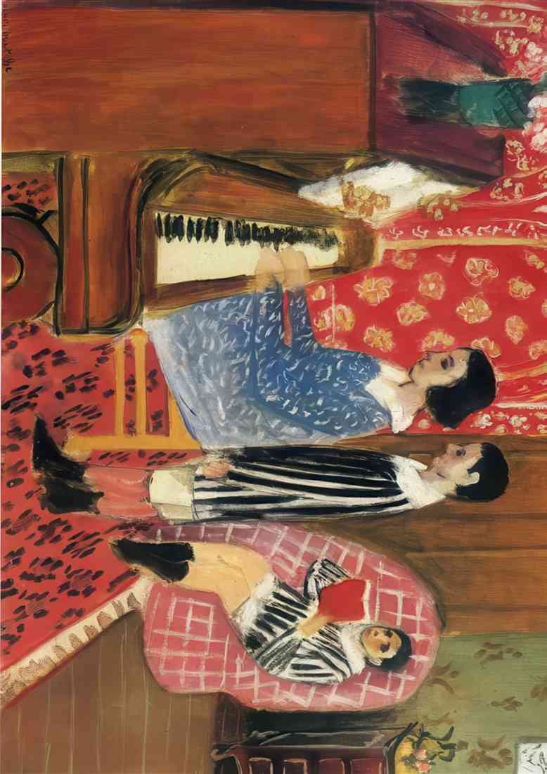 THE PIANO LESSON HENRI MATISSE A4 Photo Print