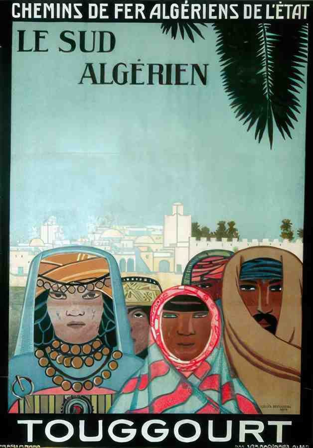 TOUGGOURT Vintage Advert A4 Photo Print