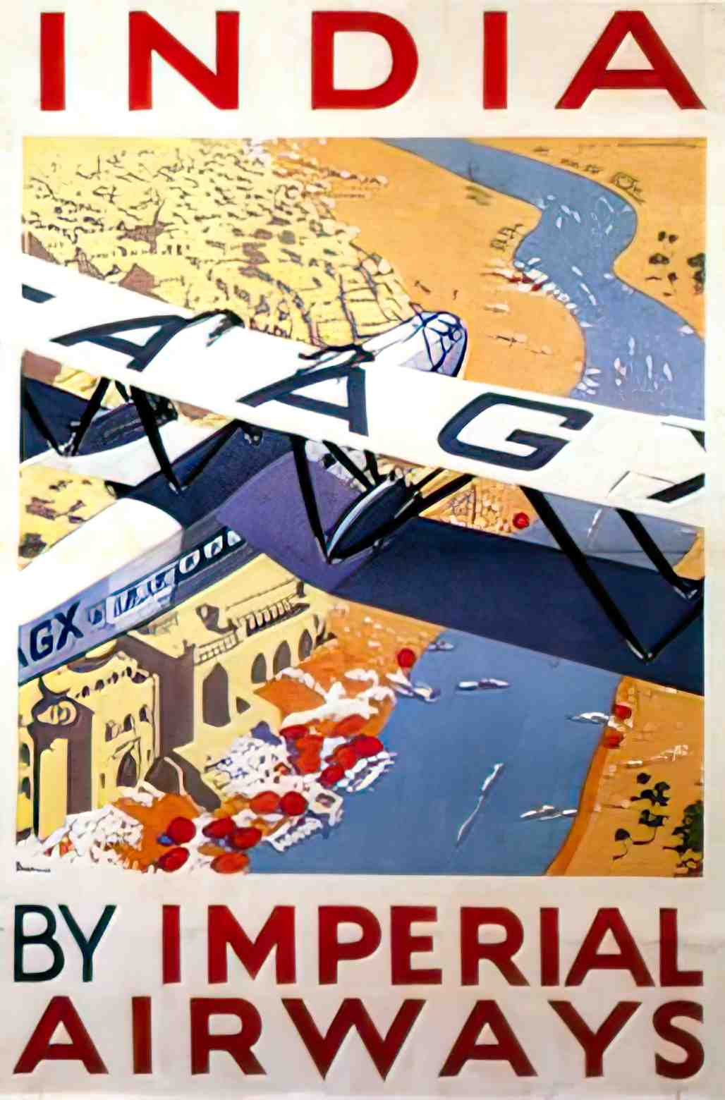 TRAR1007H, Imperial Airways Advert A4 Photo Print