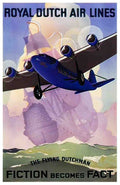 TRAR1050, Royal Dutch Airli Advert A4 Photo Print