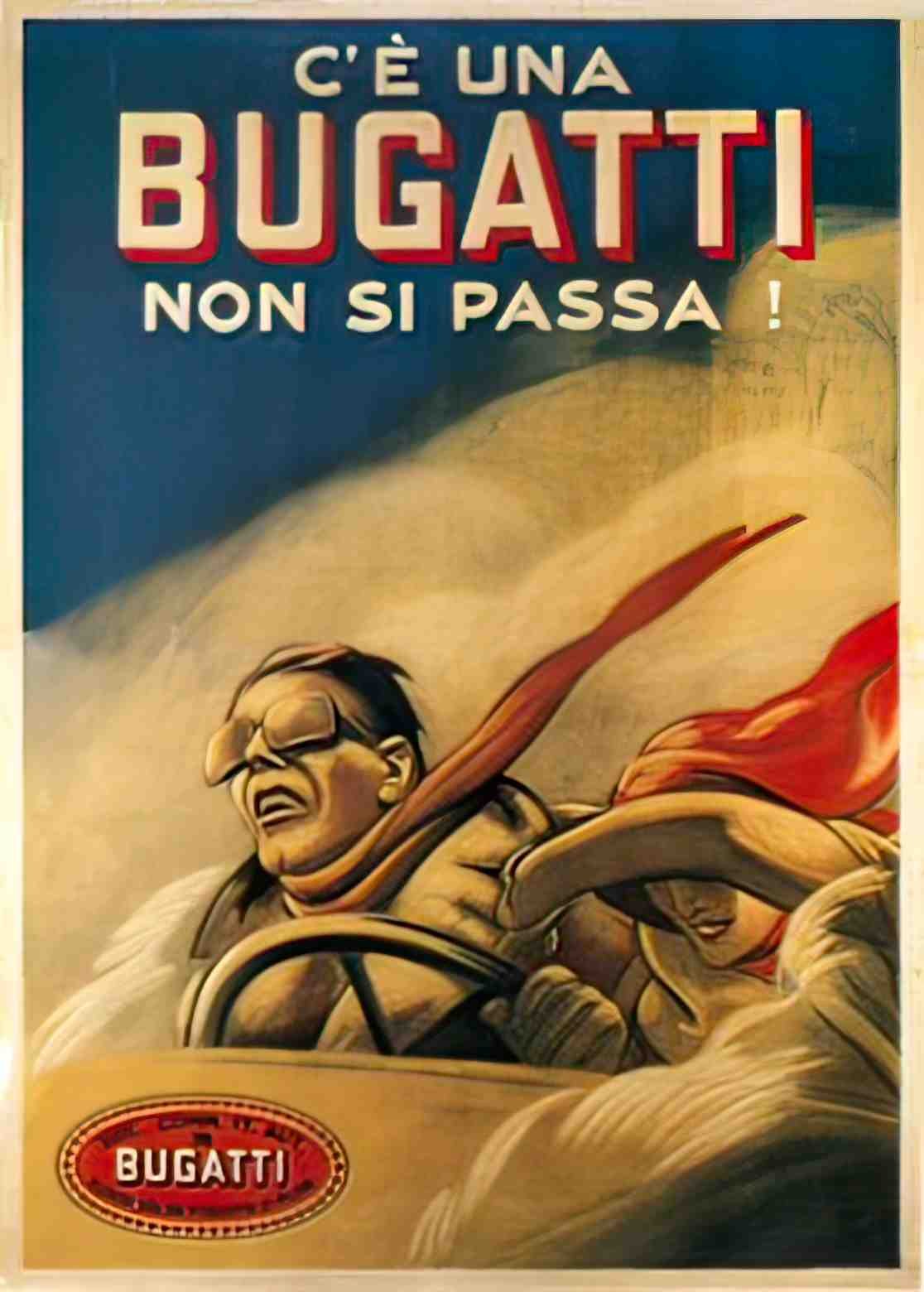TRCR1010, Bugatti 1922  Advert A4 Photo Print