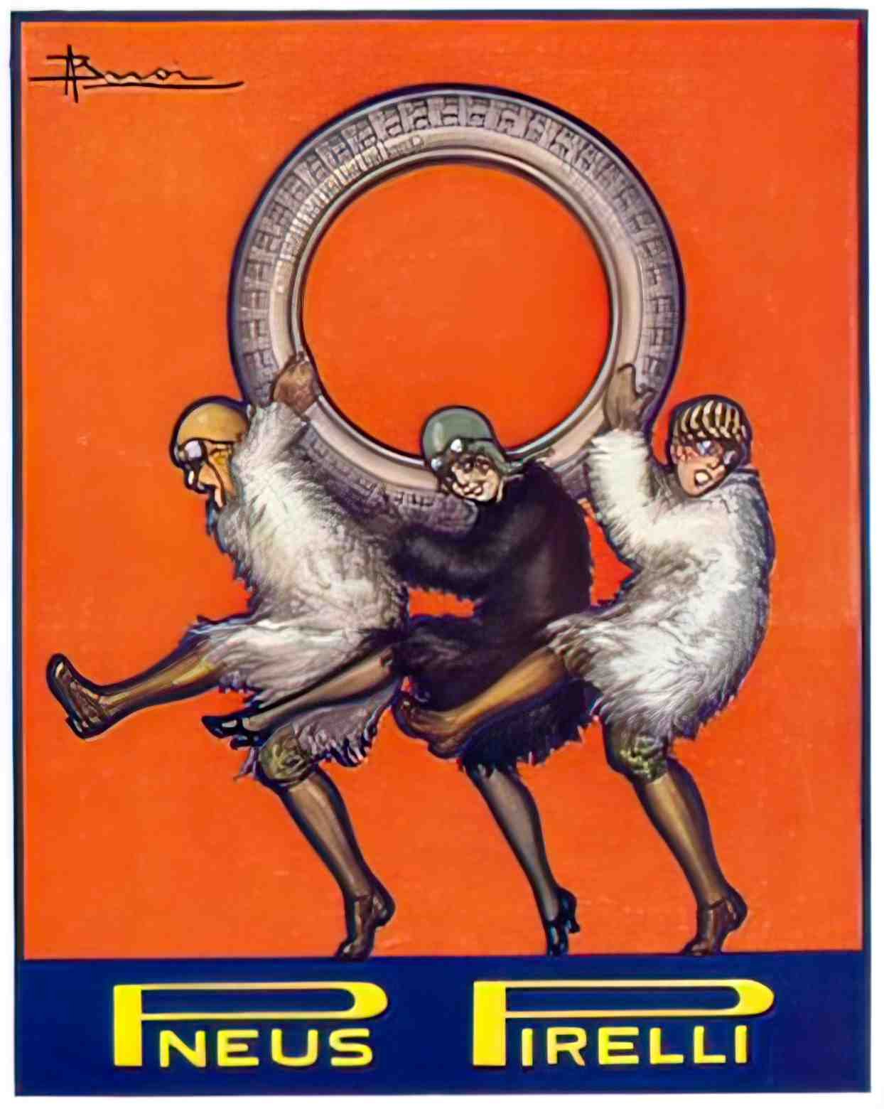 TRCR1012, Pneus Pirelli 192 Advert A4 Photo Print