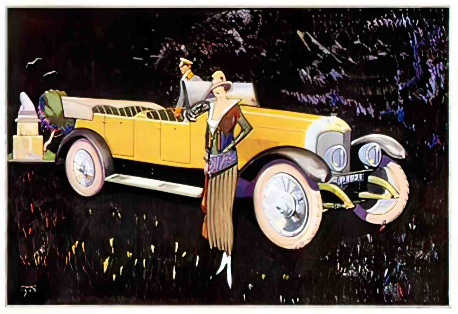 TRCR1214, Paige Motors Illu Advert A4 Photo Print