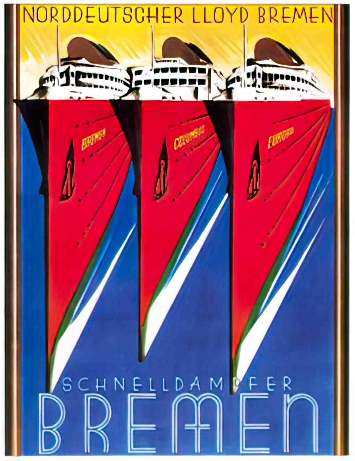 TRCS1007, Schnelldampfer Br Advert A4 Photo Print