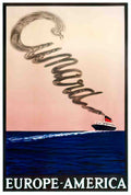 TRCS1010, Cunard Smoke  Advert A4 Photo Print