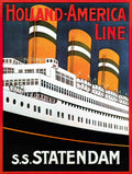 TRCS1036, SS Statendam  Advert A4 Photo Print