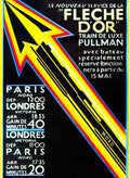 TRRY1031, Fleche D'Or Pullm Advert A4 Photo Print