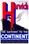 TRSP1017, Harwich, Gateway  Advert A4 Photo Print