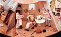 Table with scenes of the seven deadly sins detail 4 by Bosch A4 Photo Print