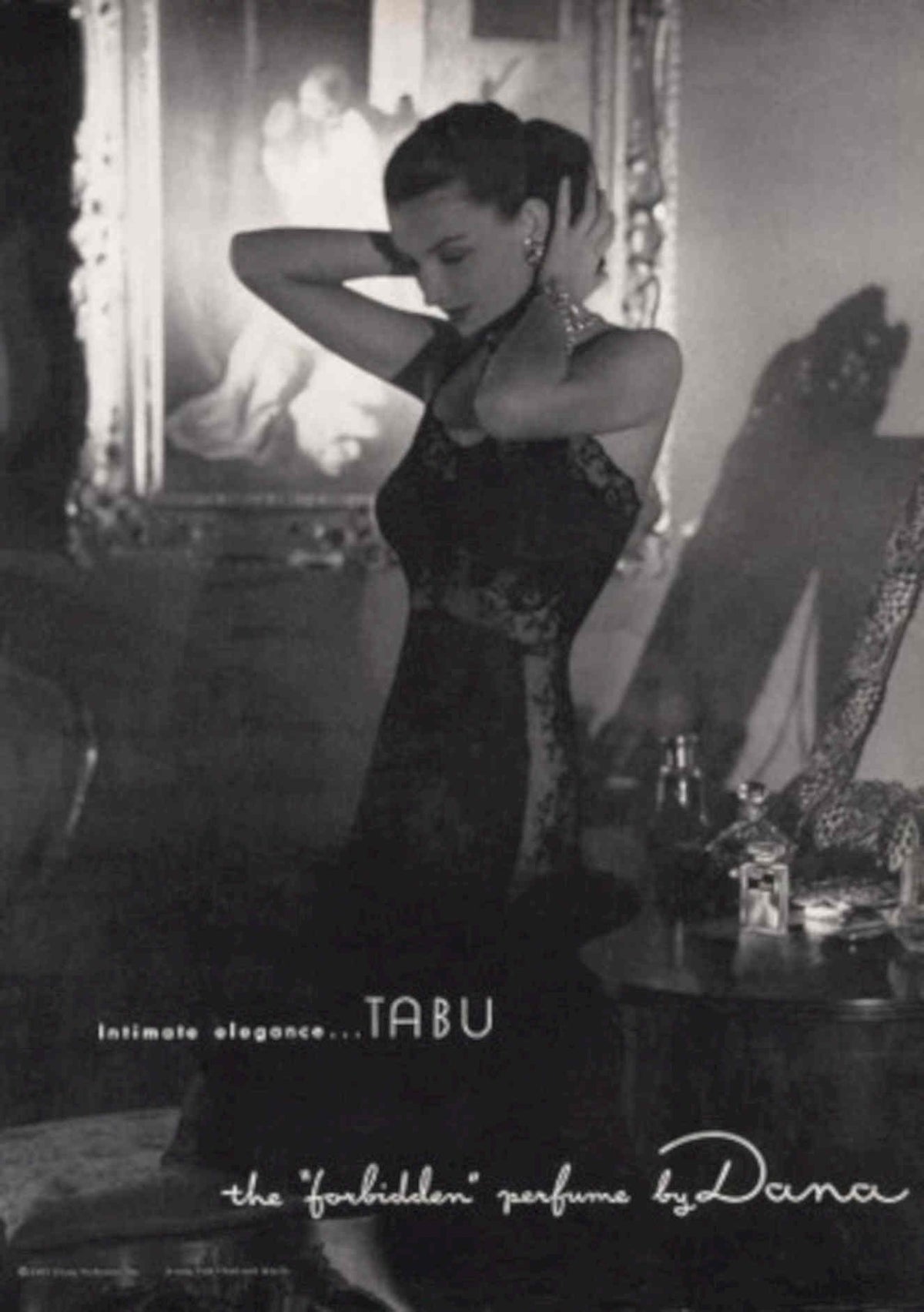 Tabu Perfume Dana 1940s Vintage Retro Advert Poster