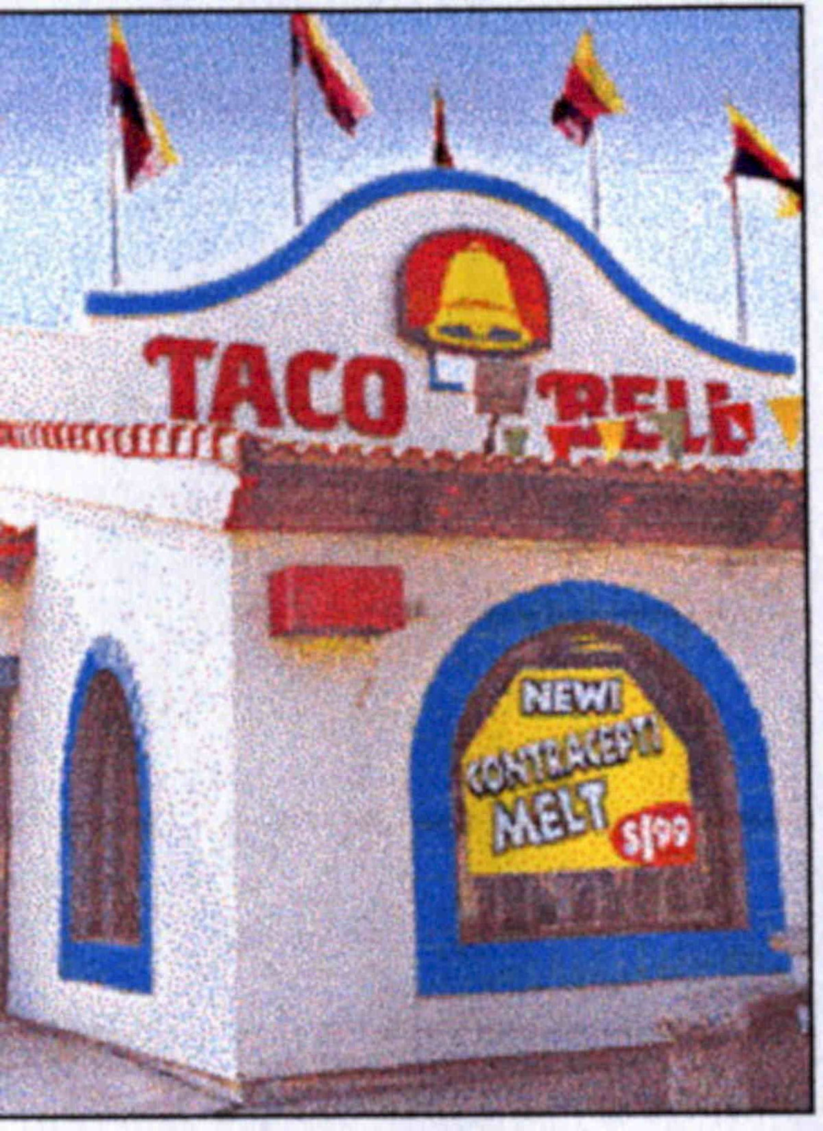 Taco Bell 1990s Vintage Retro Advert Poster A4 Photo Print