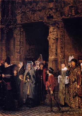 TademLeaving Church In The Fifteenth Century A4 Photo Print
