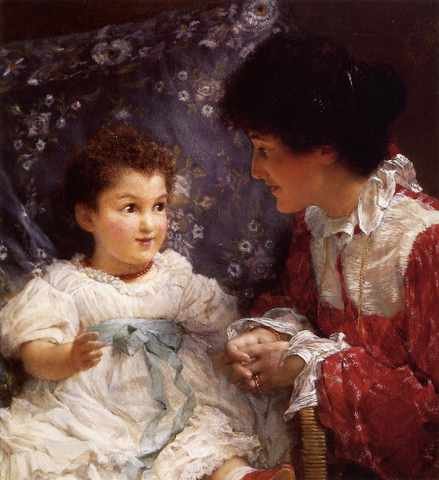 TademMrs George Lewis And Her Daughter Elizabeth A4 Photo Print