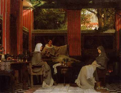 TademVenantius Fortunatus Reading His Poems To RadegondVi A4 Photo Print