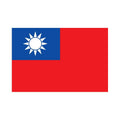 Taiwan Flag N1749 A4 Photo Print
