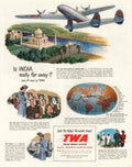 Taj Mahal Dc4 1940s Vintage Retro Advert Poster