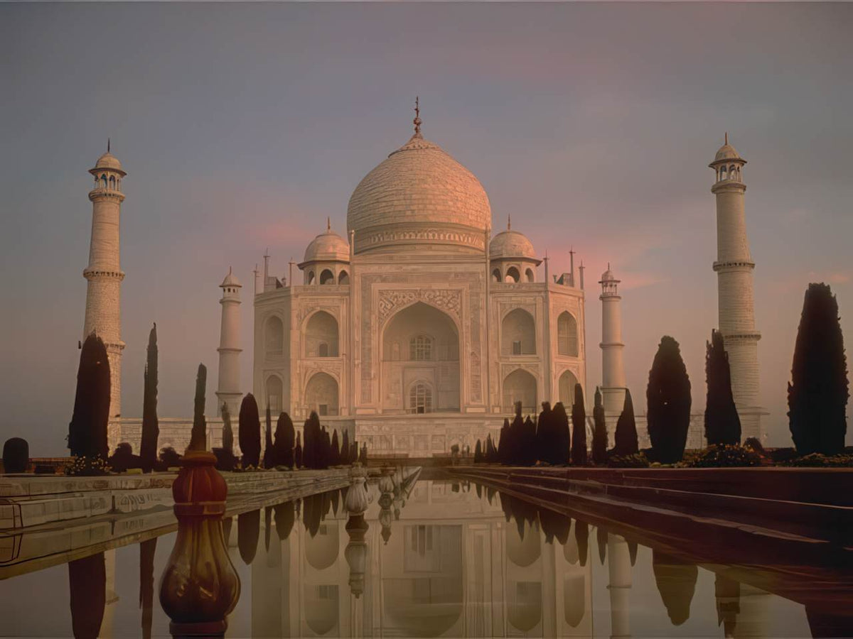 Taj Mahal Sunrise A4 Photo Print