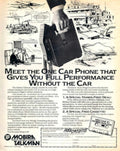 Talkman Car Phone 1980s Vintage Retro Advert