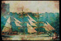 Tall Sail Boats Ship 257012 Gorch Fock II, Three masted Bark, Germany A4 Limited Edition Watercolour Print